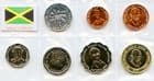 Jamaica 1991-2005 Type set of coins 1,10, 25 Cents and 1, 5, 10, 20 Dollars uncirculated