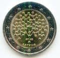 Latvia 2022 2 Euro coin Financial Literacy uncirculated