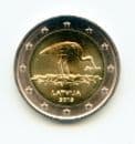 Latvia KM171 2015 2 Euro coin 'Black Stork uncirculated