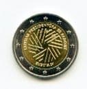 Latvia KM173 2015 2 Euro coin EU Presidency uncirculated
