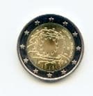 Lithuania 2015 2 Euro coin 30th Anniversary of the Euro Flag uncirculated