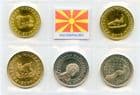 Macedonia 2008-18 Type set 1, 2, 5, 10, 50 Denari coins uncirculated