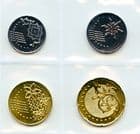 Malaysia KM201-4 2012 coin set containing 5,10, 20 and 50 Sen uncirculated