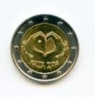 Malta 2016 2 Euro coin 'Love' uncirculated