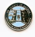 Panama KM157 2016 1/4 Balboa Canal coin uncirculated