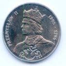 Poland Y155 1985 100 Zlotych coin King Przemyslaw 1295-1296 uncirculated