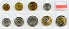 Poland Y276-84 Type set containing 1, 2, 5, 10, 20, 50 Groszy & 1, 2, 5 Zlotych uncirculated