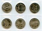 Romania KM120-5 1996 coin set of 6 different 10 Lei uncirculated