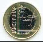 Slovenia KM118 2014 3 Euro coin Janez Puhar uncirculated