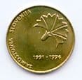 Slovenia KM32 1996 5 Tolarjev coin 5th Anniversary of Independence Commemorative uncirculated