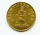 Slovenia KM33 1996 5 Tolarjev coin 100th Anniversary of The Modern Olympic Games Commemorative uncirculated