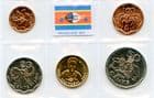 Swaziland KM56-60 2011 coin set containing, 5, 10, 20, 50 Cents and 1 Lilangeni uncirculated