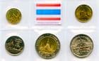 Thailand 2537/8 (1994/5) Type set of coins containing 25 & 50 Satang and 1, 5, 10 Baht uncirculated