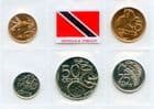Trinidad & Tobago KM29-33 2003-16 Type set of coins 1, 5, 10, 25 and 50 Cents uncirculated