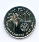 Trinidad & Tobago KM61 1995 1 Dollar 50th Anniversary of the FAO Commemorative coin uncirculated