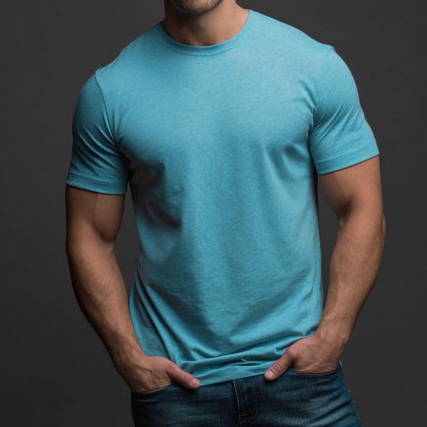 BSX Heather Aqua Short Sleeve Crew Neck T-shirt