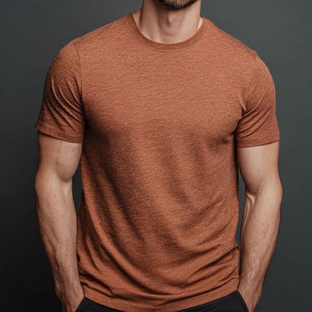 BSX Heather Autumn Short Sleeve Crew Neck T-shirt