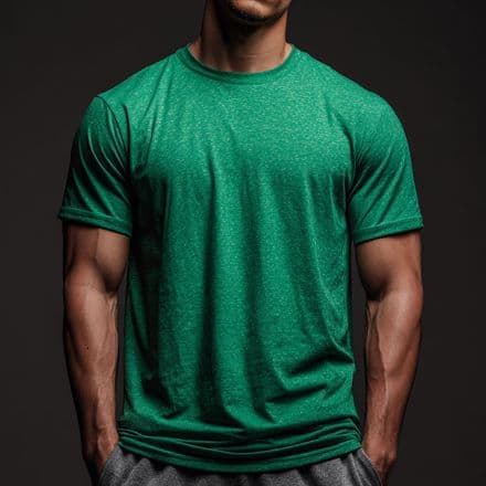 BSX Heather Kelly Gren Short Sleeve Crew Neck Tee