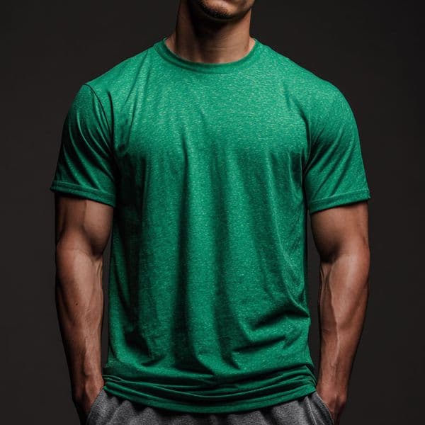 BSX Heather Kelly Gren Short Sleeve Crew Neck Tee