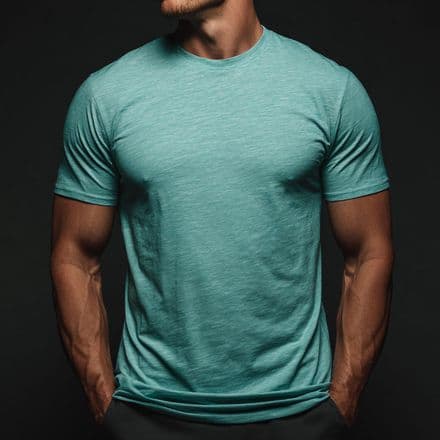 BSX Heather Sea Green Short Sleeve Crew Neck Tee