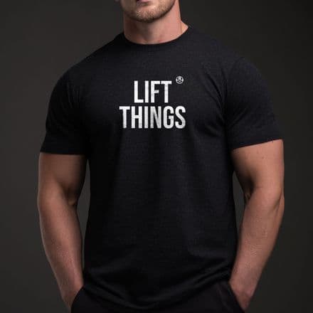 s1000 Lift things gym T-shirt - Heather Black