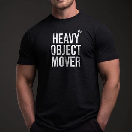 s1001 Heavy object mover gym T-shirt - Heather Black