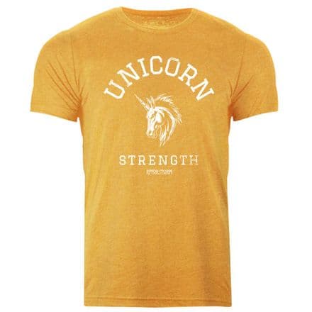 s1002 Unicorn Strength V26 T-shirt - Heather Gold