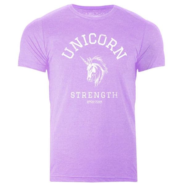 s1002 Unicorn Strength V26 T-shirt - Heather Prism Lilac