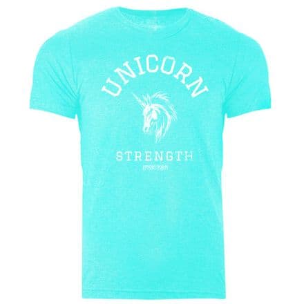 s1002 Unicorn Strength V26 T-shirt - Heather Sea Green