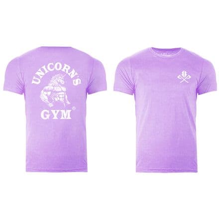 s1005 Reverse Unicorns Gym T-shirt - Heather Prism Lilac