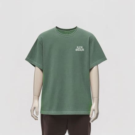 s1007 Faded thick Tee - Washed Pine