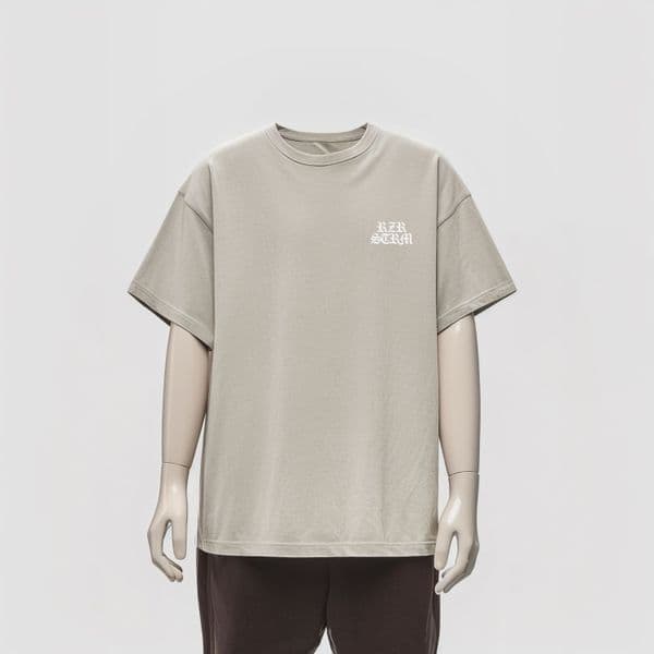 s1007 Faded thick Tee - Washed Thyme