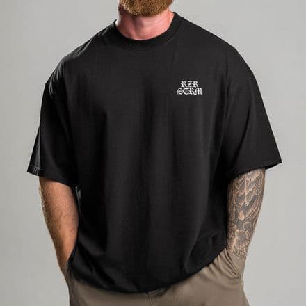 s1007 HVY Oversized Tee - Black