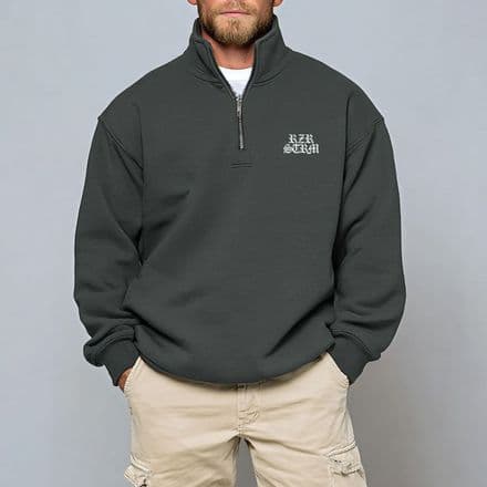 s1007 Quarter Zip Sweat - Flint Grey