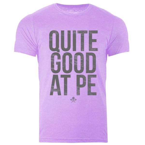 S206 Quite Good at PE tee - Heather Prism Lilac