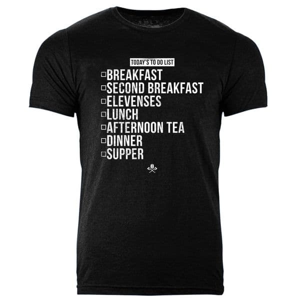 S209 To Do List tee - Heather Black
