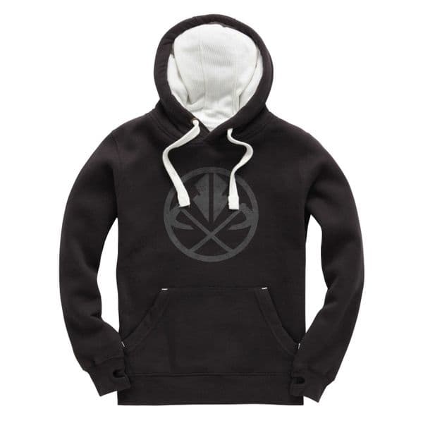s252 distressed brand Winter Hoodie - Dusty Black