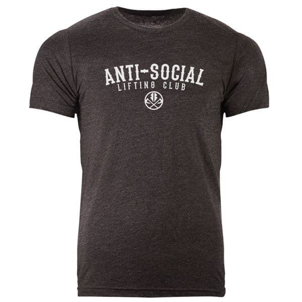 S272 Anti Social Lifting Club Mens T-shirt Dark Grey Heather