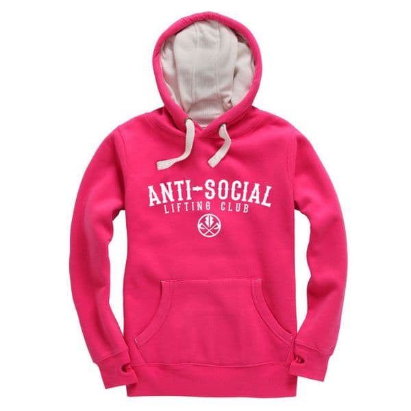 S272 Anti Social Lifting Club Winter Hoodie Cerise