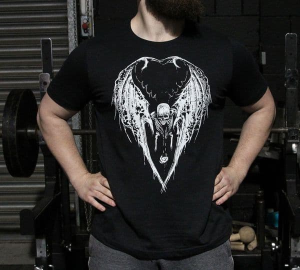 S316 Fallen tshirt - Heather Black
