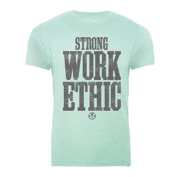 Strong work ethic fitness gym tshirt  by Razorstorm