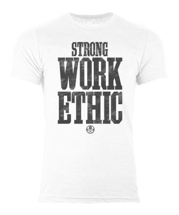 S367 Strong Work Ethic T-shirt White