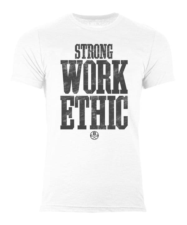 Strong Work Ethic motivational inspired gym t-shirts