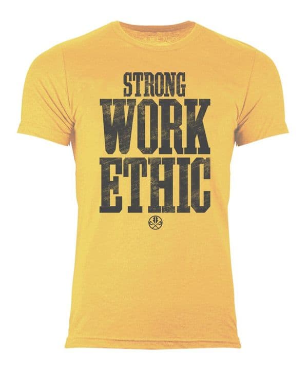 Strong work ethic fitness gym tshirt  by Razorstorm