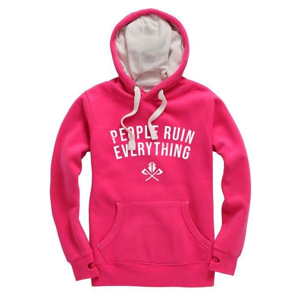 Official People Ruin everything Winter Hood - Maroon