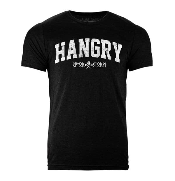 S403 Hangry tshirt - Heather black