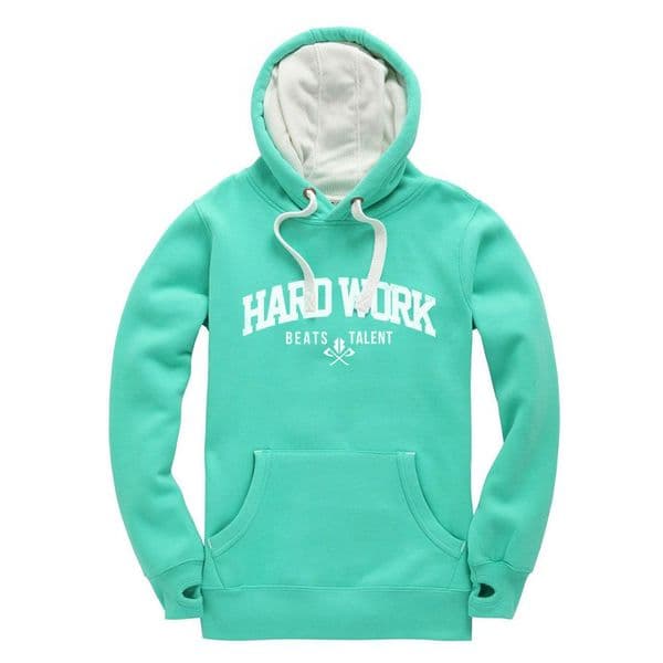 S404 Hardwork beats Talent Winter Hoodie - Gum drop Green