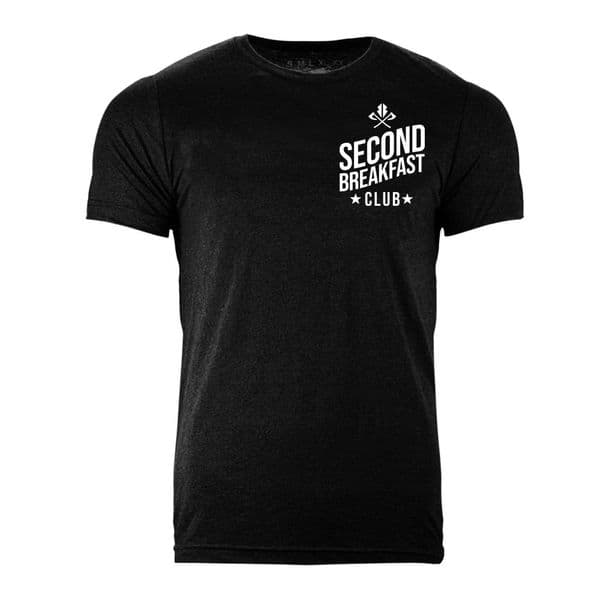 S418 Second Breakfast Club T-shirt Heather Black