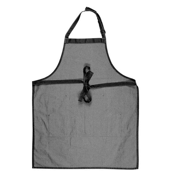 S428 Shite Chef Apron - Black Denim