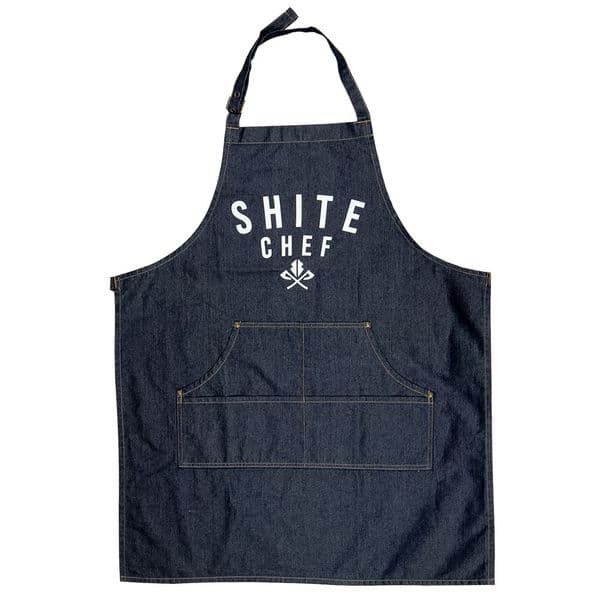 S428 Shite Chef Apron - Indigo Denim